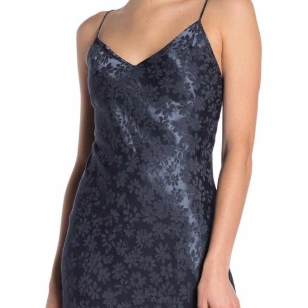 rag & bone Navy Astrid Floral Slip Midi Dress NWT - Picture 3 of 11